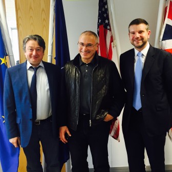 With friends Mikhail Khodorkovsky and Alan Mendoza