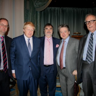 With Boris Johnson at a meeting of Westminster Conservative Association