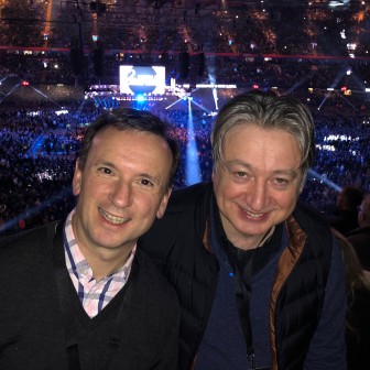 At the boxing match in Cardiff with Alun Cairns MP