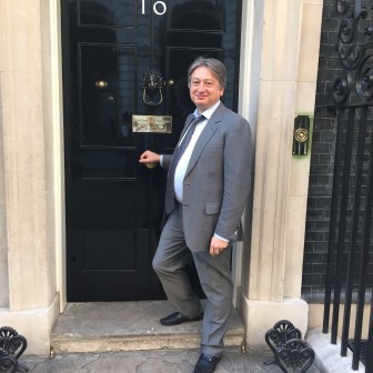 Before an important meeting at 10 Downing Street