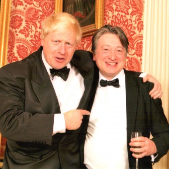 At a friendly dinner with Boris Johnson