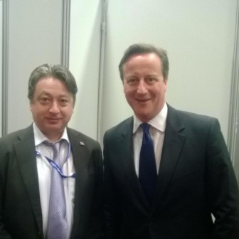 With David Cameron at Conservative Party Conference 2014