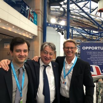 With David Morris MP and son, Vladimir Temerko at the Conservative Party Conference 2018