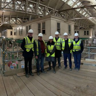 With colleagues from HoC and HoL at West Smithfield, future home of The Museum of London