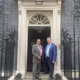 In Number 10 with my great friend Lord Rami.